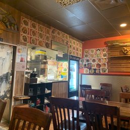 Pictures of menu items and Order/Pick-Up counter