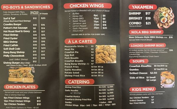 Menu photo 2 Crawlins Seafood Terrytown, LA Menu photo 2 Crawlins Seafood Terrytown, LA