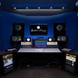 Master House Studios - STUDIO A - Rupert Neve Console with custom made Augpurger monitors. Plenty of outboard gear for your recording, mixes and productions.