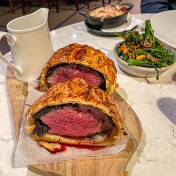 Grazing by Mark Greenaway - Beef Wellington, broccoli, potato dauphinoise - British Near Me - Edinburgh, MLN