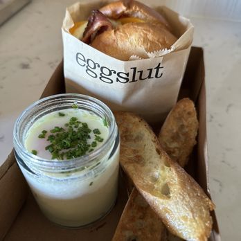Eggslut - Bacon, Egg & Cheese sandwich 4/10 Slut 8/10 - Breakfast & Brunch Near Me - Las Vegas, Nevada