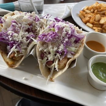 Cielito Cafe - Shrimp tacos with a side order of potatoes - Breakfast & Brunch Near Me - Houston, Texas Cielito Cafe - Shrimp tacos with a side order of potatoes - Breakfast & Brunch Near Me - Houston, Texas