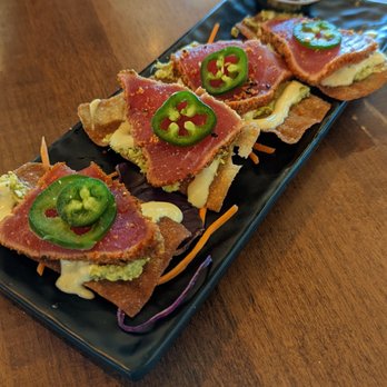 Romer's - Appetizer Ahi Tuna Tataki - Burgers Near Me - Vancouver, British Columbia Romer's - Appetizer Ahi Tuna Tataki - Burgers Near Me - Vancouver, British Columbia