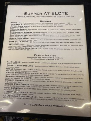 Menu photo 1 Elote Cafe Sedona, AZ Menu photo 1 Elote Cafe Sedona, AZ