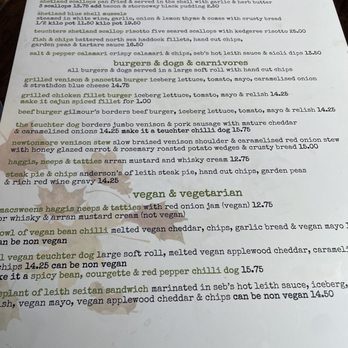 Teuchters Landing - Menu - Gastropubs Near Me - Edinburgh, EDH
