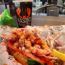 Mason's Famous Lobster Rolls - BLT Lobster Roll! Be sure to add hot sauce, too, if you are able.