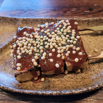 Umai - Grilled tofu was good but miso sauce was very salty. - Japanese Near Me - Chicago, Illinois Umai - Grilled tofu was good but miso sauce was very salty. - Japanese Near Me - Chicago, Illinois