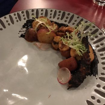 M.Bird Rooftop Restaurant & Lounge - Soooo....this is the octopus! It's $20 but the portion size is off! It's not worth the price point, but it's very tasty! - Cocktail Bars Near Me - Tampa, Florida M.Bird Rooftop Restaurant & Lounge - Soooo....this is the octopus! It's $20 but the portion size is off! It's not worth the price point, but it's very tasty! - Cocktail Bars Near Me - Tampa, Florida