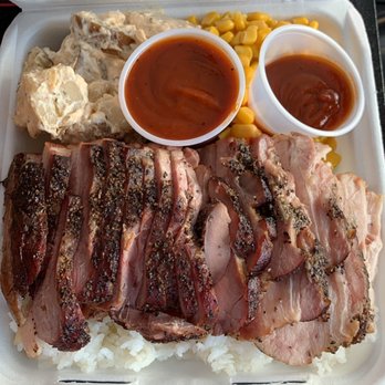 Hometown BBQ - LOOK AT ALL THAT DELICIOUS PORK BELLY!!! Perfect plate & portions to share for two! - Food Trucks Near Me - Ewa Beach, Hawaii Hometown BBQ - LOOK AT ALL THAT DELICIOUS PORK BELLY!!! Perfect plate & portions to share for two! - Food Trucks Near Me - Ewa Beach, Hawaii