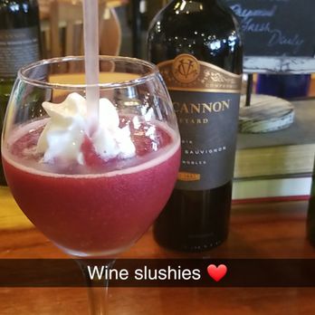 Vineyard Market - Wine slushie with the bottle of Cab I bought. - Cigar Bars Near Me - Ozark, Missouri Vineyard Market - Wine slushie with the bottle of Cab I bought. - Cigar Bars Near Me - Ozark, Missouri