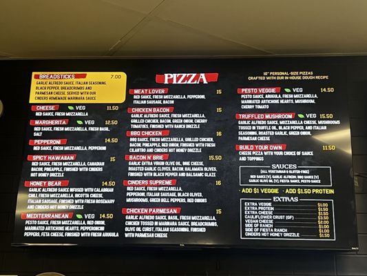 Menu photo 2 Cinders Wood Fired Pizza Anderson, CA Menu photo 2 Cinders Wood Fired Pizza Anderson, CA