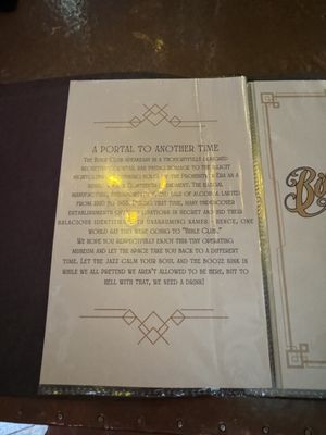 Menu photo 5 Bible Club Portland, OR