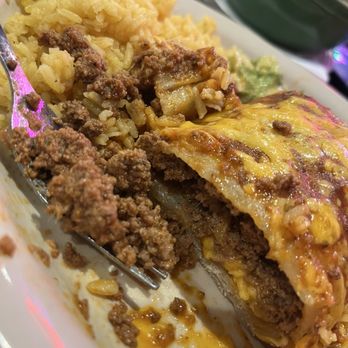 Julio's Mexican Grill - Supreme Burrito cross section - Mexican Near Me - Spring, Texas
