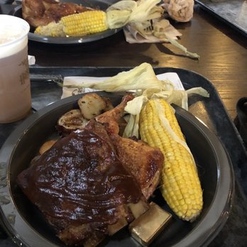 Three Broomsticks - Ribs, chicken, potatoes, corn - British Near Me - Orlando, Florida