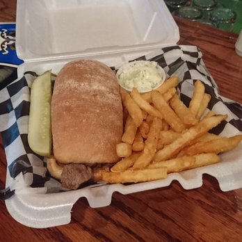 Yukon II - a burger and fries in a styrofoam container - Bars Near Me - Hurley, Wisconsin Yukon II - a burger and fries in a styrofoam container - Bars Near Me - Hurley, Wisconsin