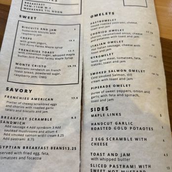 Frenchies Famous - Breakfast menu - Sandwiches Near Me - Traverse City, Michigan