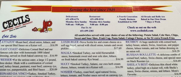 Menu photo 3 Cecils Saint Paul, MN Menu photo 3 Cecils Saint Paul, MN