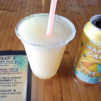 Marker 8 On the Water - Drinks - Left, Lil Miss Sunshine , Right, Mango Cart beer - New American Near Me - Dunedin, Florida Marker 8 On the Water - Drinks - Left, Lil Miss Sunshine , Right, Mango Cart beer - New American Near Me - Dunedin, Florida