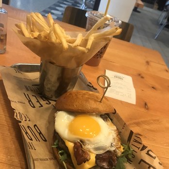 Burger Federation - Rise and shine burger with fries - Burgers Near Me - Chicago, Illinois