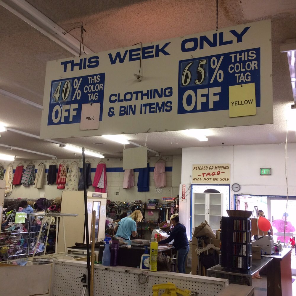 Better Bargains Thrift Store - not 1, but 2 options of colored tag savings, neat. - Thrift Stores Near Me - Portland, Oregon Better Bargains Thrift Store - not 1, but 2 options of colored tag savings, neat. - Thrift Stores Near Me - Portland, Oregon