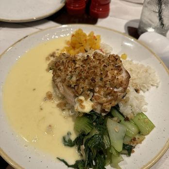 Monkeypod Kitchen - Macadamia nut crusted fish. - Tacos Near Me - Honolulu, Hawaii Monkeypod Kitchen - Macadamia nut crusted fish. - Tacos Near Me - Honolulu, Hawaii