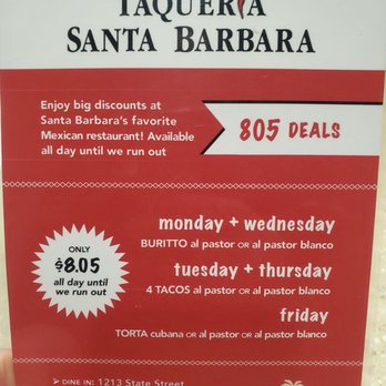 Taqueria Santa Barbara - Tacos Near Me - Santa Barbara, California Taqueria Santa Barbara - Tacos Near Me - Santa Barbara, California