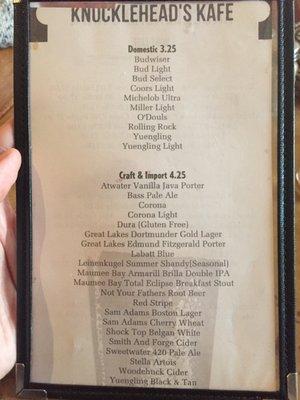 Menu photo 3 Knuckleheads Kafe Grand Rapids, OH