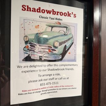 Shadowbrook - I HIGHLY recommend the taxi that picks you up and drops you off - American Near Me - Capitola, California