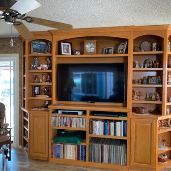 Woodwork Solutions - TV entertainment wall unit. - Cabinetry Near Me - Mission Viejo, California Woodwork Solutions - TV entertainment wall unit. - Cabinetry Near Me - Mission Viejo, California