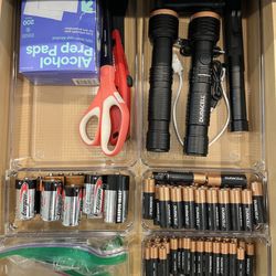 Kiwi Decluttering - Junk drawers no more, batteries ready to go!
