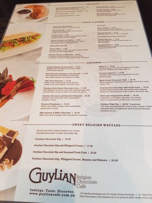 Menu photo 5 Guylian Belgian Chocolate Cafe Sydney, NSW Menu photo 5 Guylian Belgian Chocolate Cafe Sydney, NSW