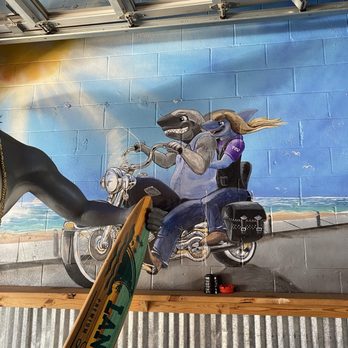 Sharky's Tavern - Great Wall murals - Pizza Near Me - Galveston, Texas