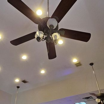 Manuel's Mexican Restaurant - Completely dusty fans hovering over tables and booths. - Mexican Near Me - Houston, Texas Manuel's Mexican Restaurant - Completely dusty fans hovering over tables and booths. - Mexican Near Me - Houston, Texas