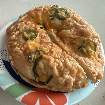 Janny's Donuts - Jalapeño and cheese bagel with cream cheese - Donuts Near Me - Irvine, California