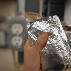 Quesada Burritos & Tacos - Here is the size next to an outlet. Not bad for regular.