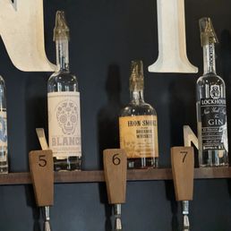 Taps and locally made hard liquor Taps and locally made hard liquor