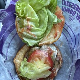 Whopper Junior, no cheese, extra pickles