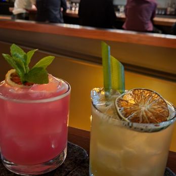 Bar Shiru - Flamingo and Actual Proof (right) - Cocktail Bars Near Me - Oakland, California Bar Shiru - Flamingo and Actual Proof (right) - Cocktail Bars Near Me - Oakland, California