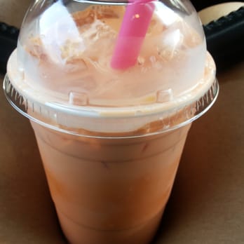 Rainbow Donuts - Thai Chai Iced Tea was sweetened just right & cold. Yumm! - Donuts Near Me - Gardena, California Rainbow Donuts - Thai Chai Iced Tea was sweetened just right & cold. Yumm! - Donuts Near Me - Gardena, California
