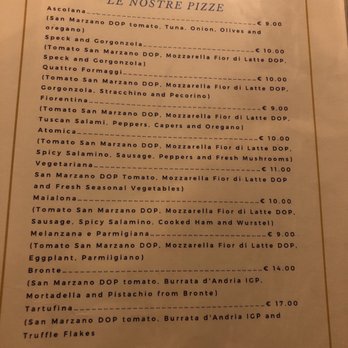 Da Nasone - Menu - Pizza Near Me - Florence, FI