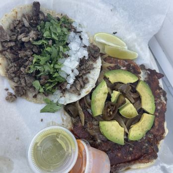 Norte Taco Truck - a taco and a drink - Tacos Near Me - Austin, Texas