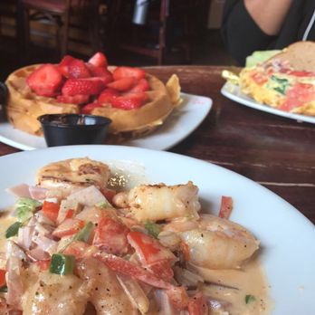 Teavolve - Shrimp and grits. Chesapeake omelet. Waffle. - Coffee & Tea Near Me - Baltimore, Maryland