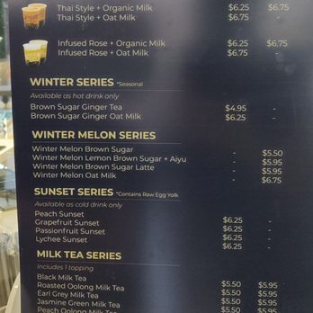 Baroness - Menu - Bubble Tea Near Me - Toronto, Ontario