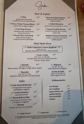 Menu photo 2 GIADA Las Vegas, NV Menu photo 2 GIADA Las Vegas, NV
