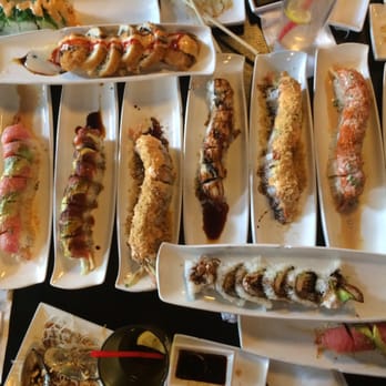 Sushi Junai - We ordered 16 rolls... And we finished all of it. Secret? Smoke a lot of weed - Sushi Bars Near Me - Austin, Texas