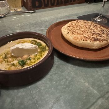 Amara - White hummus with pita bread - Venues & Event Spaces Near Me - Belmont, California