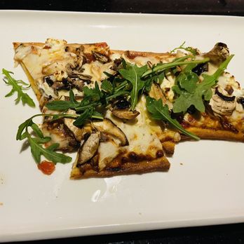 Amuse Wine Bar - Truffle Mushroom Pizza - excellent and deeply flavored - smelled so good that the first two pieces were gone! - Wine Bars Near Me - Honolulu, Hawaii