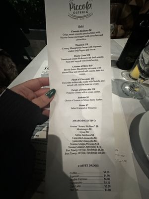 Menu photo 7 Piccola Osteria Santa Clarita, CA Menu photo 7 Piccola Osteria Santa Clarita, CA