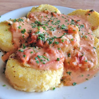 Sluggo's Vegetarian Cafe - Polenta Cakes w/ Tomato Sauce - Vegetarian Near Me - Chattanooga, Tennessee Sluggo's Vegetarian Cafe - Polenta Cakes w/ Tomato Sauce - Vegetarian Near Me - Chattanooga, Tennessee