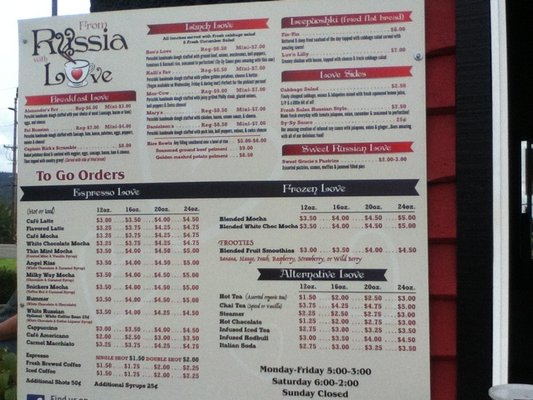 Menu photo 6 From Russia With Love Newberg, OR Menu photo 6 From Russia With Love Newberg, OR